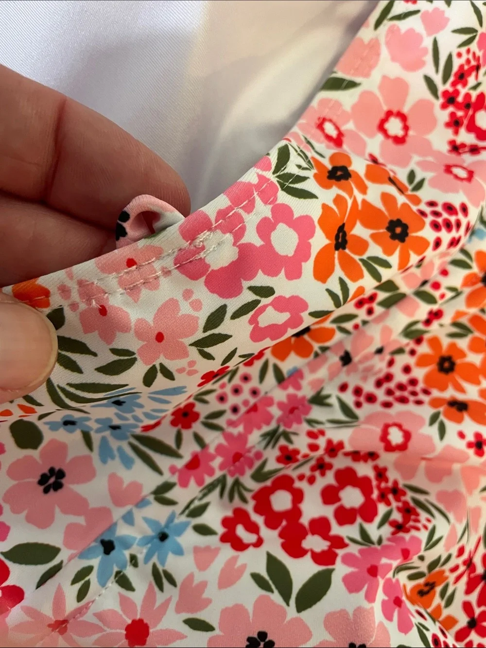 Jolefille Floral Pink Ruffle Tankini Set nwot
